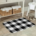 thumbnail image 5 of Kdxio White And Black Plaid,16" x 24", Non-Slip Front Door Mats,Outdoor Welcome Mat Washable, 5 of 9