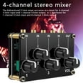 thumbnail image 2 of Stereo Audio Mixer 3.5mm 4 Channel Portable Mini with Separate Volume Control Fashion Splitter Small Sound No External Power for Instrument, 2 of 10