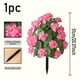 thumbnail image 1 of Flores artificiales, flores falsas, flores artificiales, decoración de flores simuladas, flor de manzano silvestre, plantación en el suelo, patio, maceta con clavo de tierra, geranio, decoración de su, 1 of 6