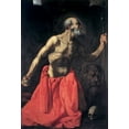 thumbnail image 2 of De Zurbaran, Francisco 11x14 Gold Ornate Wood Framed with Double Matting Museum Art Print Titled - Saint Jerome, 2 of 4