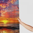 thumbnail image 3 of Orinice  Beach Shower Curtain Seagull Seaside Shower Curtain with 12 Hooks, Sunset Ocean Waves Shower Curtain Blue Sky Coastal Sun Rays Shower Curtain for Bathroom 36x72, 3 of 7