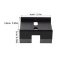 thumbnail image 2 of unbranded Base Dovetail Para Telescopio De Aleación De Aluminio Color Negro Con Para Montaje, 2 of 6
