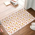 thumbnail image 6 of Bingfone 70s Retro Flowers Door Mat 16"x24" Front Entrance Non-Slip Low Profile Washable for Entryway, 6 of 7