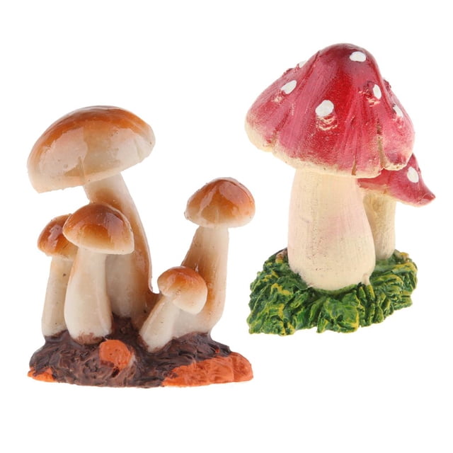 2 figuras de hadas para jardín, estatuas y bonsáis. Rojo