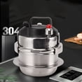 thumbnail image 3 of Mini Outdoor Pressure Cooker, Time Saving Stainless Steel Pressure Cooking Pot 100KPa  for Induction Cooktop 0.8L,1.2L,1.6L, 3 of 7