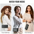 thumbnail image 5 of Crossbody for Samsung Galaxy A36 Case Wallet【RFID Blocking】with 10-Card Holder Zipper Bills Slot, Soft PU Leather Magnetic Shoulder Wrist Strap for Samsung Galaxy A36 5G Wallet Case Women, 5 of 14