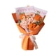 thumbnail image 4 of Flores artificiales tejidas, flores de crochet, decoración del hogar, obras de arte, día de la madre Naranja, 4 of 9
