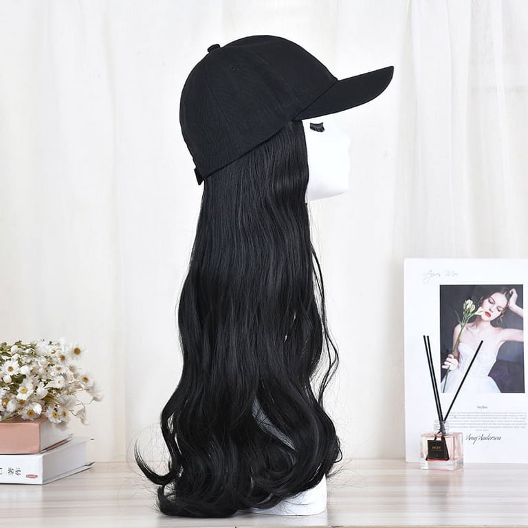 Baseball Cap with Hair Attached Hat Wigs with Hair Attached  display picture 2