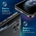 thumbnail image 4 of Crystal Clear Case for iPhone 11 Pro Max, [Not Yellowing] [Camera Protection] [Military Grade Drop Tested] Transparent Shockproof Protective Phone Case Soft Silicone Slim Cover, 6.5", Black, 4 of 9