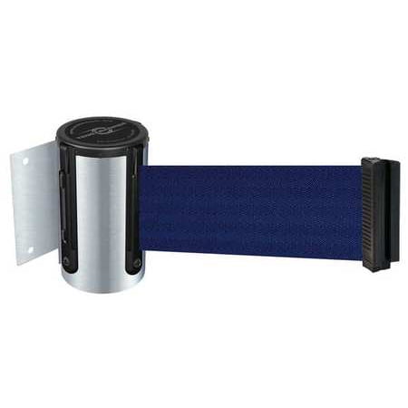 TENSABARRIER 896-STD-1S-STD-NO-L5X-C Belt Barrier, Chrome,Belt Blue