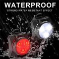 thumbnail image 4 of USB Rechargeable Bike Light Set,Super Bright Front Headlight and Rear LED Bicycle Light,650mah Lithium Battery,4 Light Mode Options(2 USB Cables and 4 Strap Included), 4 of 7