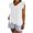 White, variant on Women's Flutter Sleeve Summer Sleeveless Shirts Cute V-Neck Ruffle Elegant Lightweight Linen Tank Tops Blouses