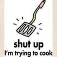 thumbnail image 2 of CafePress - Shut Up, I'm Trying To Cook Tote Bag - Unisex Canvas Tote Bag, Beige, 1-Piece, 2 of 7
