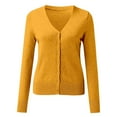 thumbnail image 4 of VUPSGEZ Women's Solid Color Button Sweater Cardigan With Cardigan Jacket, 4 of 8