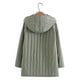 thumbnail image 4 of Parkas de manga larga para mujer, chaquetas acolchadas cálidas para mujer, chaqueta acolchada lisa de manga larga con estampado floral, abrigos con bolsillos, blusa para mujer, 4 of 9