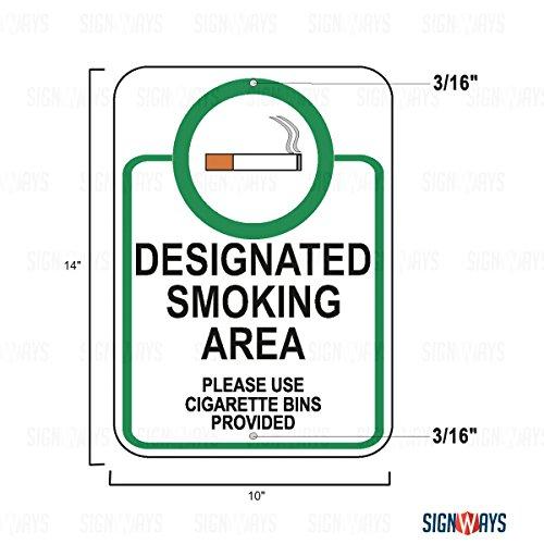 Designated Smoking Area Sign, 10