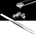 thumbnail image 3 of Gemstone Sliding Lock Fine Pointed Matte Finish Jewelry Making Tool Stainless Steel Tweezers, 3 of 8