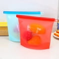 thumbnail image 1 of Reusable Gallon Bags - 2 Pack - EXTRA THICK Reusable Freezer Bags , Easy Seal & LEAKPROOF Food Storage Bags for Marinate Food, Fruits, Sandwich, Snack, Meal Prep, Travel Item, 1 of 5