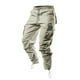 thumbnail image 5 of Pantalones largos de tela tejida para hombre con múltiples bolsillos, pantalones casuales de color sólido, pantalones de trabajo para hombre, pantalones de tela tejida, 5 of 9