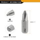 thumbnail image 2 of Uxcell 10pcs PH2 Punta de Destornillador Phillips 1/4" Hex Shank 25mm/1" Longitud Magnética Bits de Cabeza Cruzada Hex Bits de Acero S2, 2 of 7