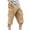 Khaki, variant on DeHolifer Men's Capri Cargo Shorts Casual Hiking Military Tactical Below Knee Shorts 3/4 Cargo Shorts with Multi-Pockets Army Green L