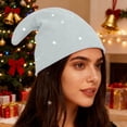 thumbnail image 2 of XIAOCHA Women's Solid Pointed Elf Hat Soft Fleece Fabric Slip On Close Fitting Cap, 2 of 4
