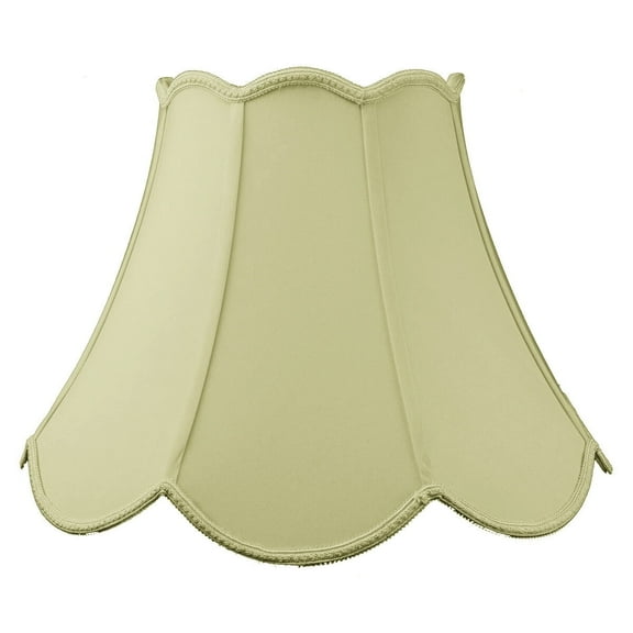 9x18x13 Scalloped Bell Lamp Shade Eggshell