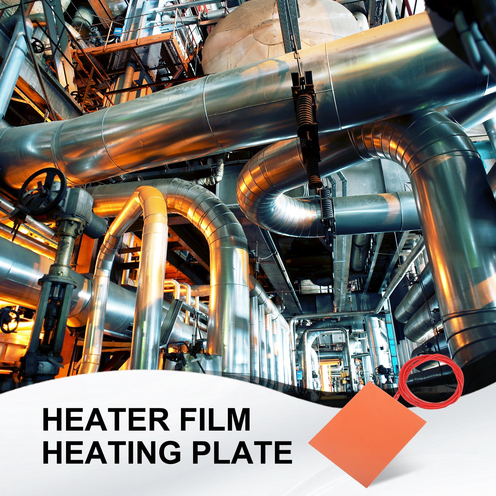 Silicone Heating Pad,120V 150W Heater Film Plate 127x100mm Heater Mat,Pack of 2