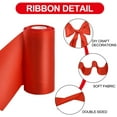 thumbnail image 3 of NANAHuang 4 Inch x 22Yards Wide Red Satin Ribbon Solid Fabric Large Ribbon for Cutting Ceremony Kit Grand Opening Chair Sash Table Hair Car Bows Sewing Craft Gift Wrapping Wedding Party Decoration, 3 of 9