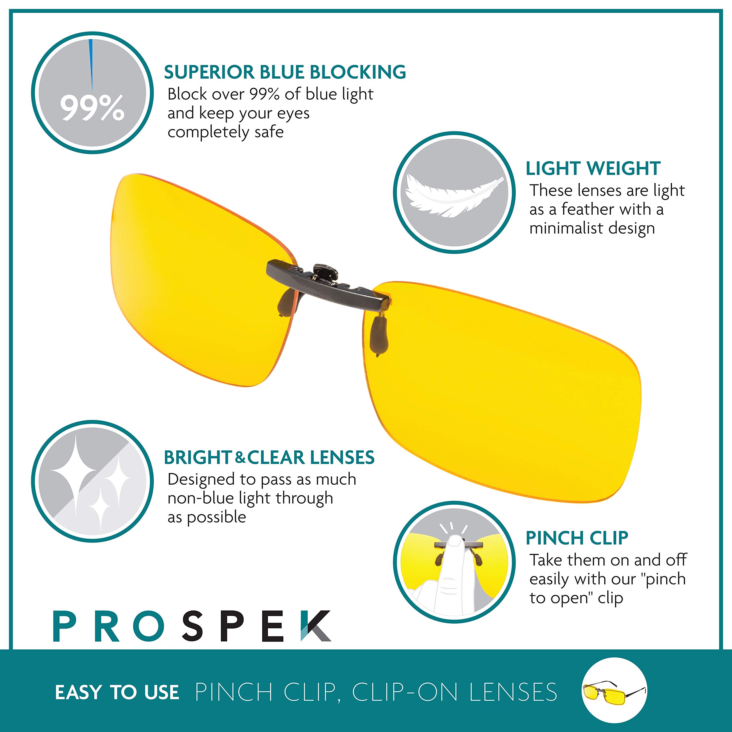 blue blocker clip on glasses
