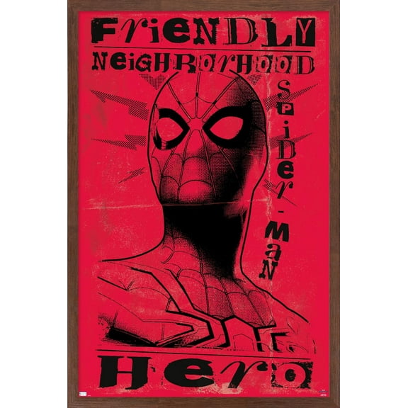 Marvel Spider-Man: No Way Home - Hero Wall Poster, 22.375" x 34" Framed