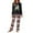 Black-B, variant on LINGLANG Christmas Pajamas For Women Set Festive Flannel Cozy Long Sleeve With Holiday Print Wear Family Matching Outfits Winter Xmas Print Pjs Sleepwear Loungewear Nightwear Nightclothes Homewear