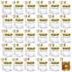 thumbnail image 1 of Mini tarros de miel de vidrio XING-RUIYANG, 45 ml, paquete de 30 con cazo, 1 of 7