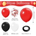 thumbnail image 3 of Ballons Rouges et Noirs Ballons de Confettis Décorations de Fête Rouges et Noires Ballons Noirs et Rouges Décorations de Fête Noires et Rouges Décorations de Fête de Casino Ballons Rouges Noirs et Dorés Ballons Rouges Noirs, 3 of 7