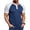Dark Blue, variant on Mens Henley Shirts Raglan Short Sleeve Baseball Tees Casual Slim Fit T-Shirts Color Block Workout Top