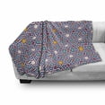 thumbnail image 3 of Orient Soft Flannel Fleece Throw Blanket, Geometric Lines and Stars Based on Traditional Oriental Eastern World, Cozy Plush for Indoor and Outdoor Use, 50" x 70", Multicolor, by Ambesonne, 3 of 6