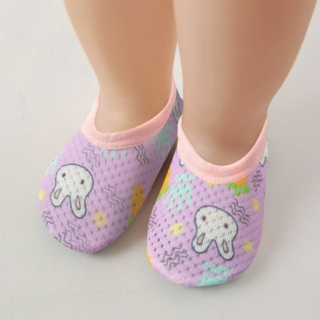 

ãYilirongyummã Baby Shoes Boys Girls Animal Prints Cartoon Socks Toddler Breathable Mesh The Floor Socks Barefoot Socks Non Slip Shoes