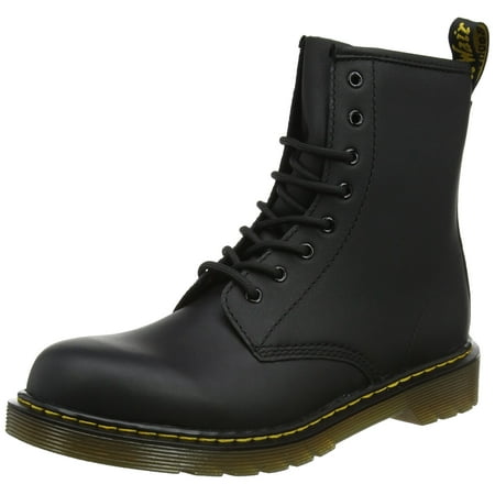 Dr. Martens 1460 8-Eye Leather Boot 1460 Junior Delaney Boot (Little Kid/Big Kid) Black Softy T 4 Big Kid