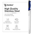 thumbnail image 5 of Humbee Chef Carving Knife 14-Inch with Granton Edge for Turkey Ham Meat Slicing and cutting NSF Certified DT-21 Series, Blue, 5 of 7