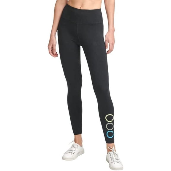 Calvin Klein Performance Women's Triple Logo High Rise Leggings, Black, XS