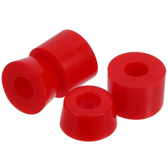 ETEREAUTY 4-Pack Red PU Skateboard Shock Absorber Bushings for Smooth, Stable Truck Performance and Replacement
