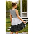 thumbnail image 2 of Nouvelle Robe Sans Manches à Rayures pour Femmes, Robe Décontractée Mini à Pois, 2 of 2