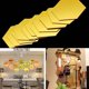 thumbnail image 5 of 3D espejo hexagonal extraíble etiqueta de la pared calcomanía decoración del hogar arte bricolaje - oro - 200x170x100mm 12 Piezas Inevent JJ13756-10B, 5 of 7