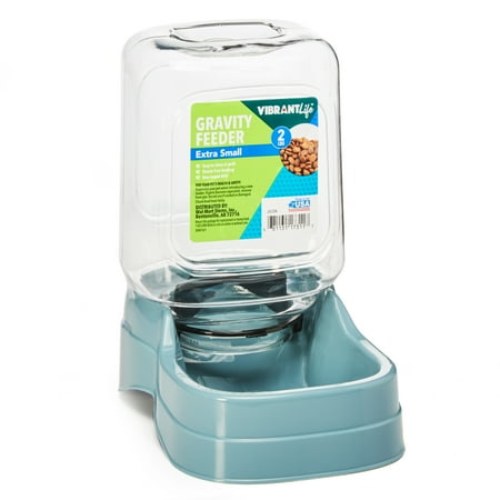 Vibrant Life Gravity Pet Feeder, X-Small, 2 lb (Best Automatic Pet Feeder 2019)