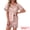 Pink, variant on DARING DIVA Women's Satin Pajamas Sleepwear Button Down Contrast Color Tops S Pink