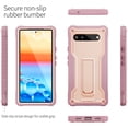 thumbnail image 4 of ExoGuard For Google Pixel 6A Case, Phone Case with Screen Protector and Kickstand (Pink), 4 of 8