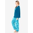 thumbnail image 3 of Dreams & Co. Plus Size Long Sleeve Knit PJ Set, 3 of 6