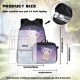 thumbnail image 4 of Yspwyqan Backpack Set Kids Boys, Starry Sky Purple Axolotl Backpack and Lunch Box Set for School 4Pcs, Trendy Fits 14" Laptop Casual Daypack for Ages 8-15, 4 of 7