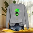 thumbnail image 5 of Wowcloth Women's St. Patrick's Day Print Sweatshirt, Long Sleeve Round Neck Fashion Casual Top for Everyday Wear and Holiday Activities, 5 of 7