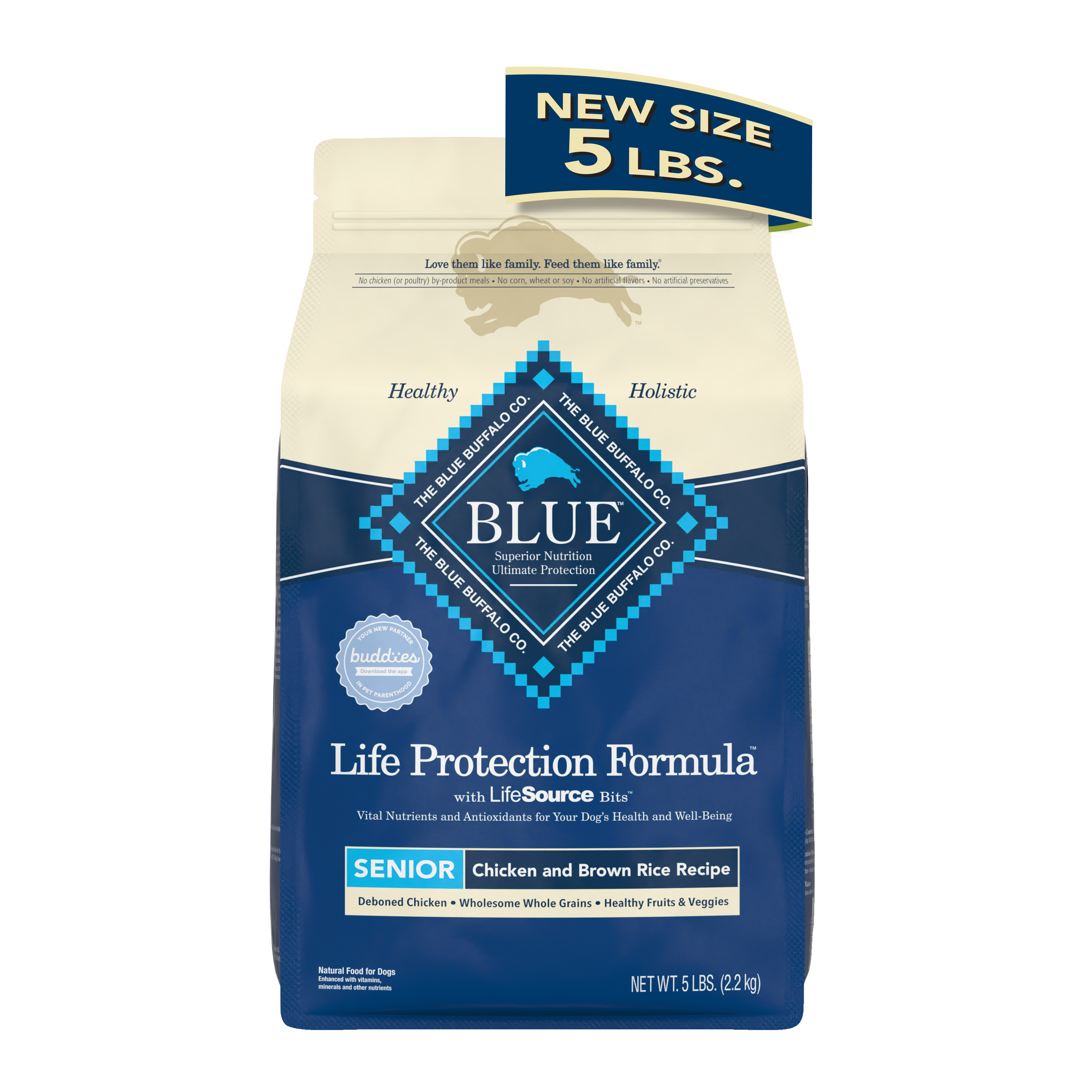 blue buffalo senior dog food ingredients